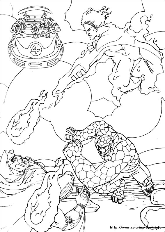 Fantastic Four coloring picture